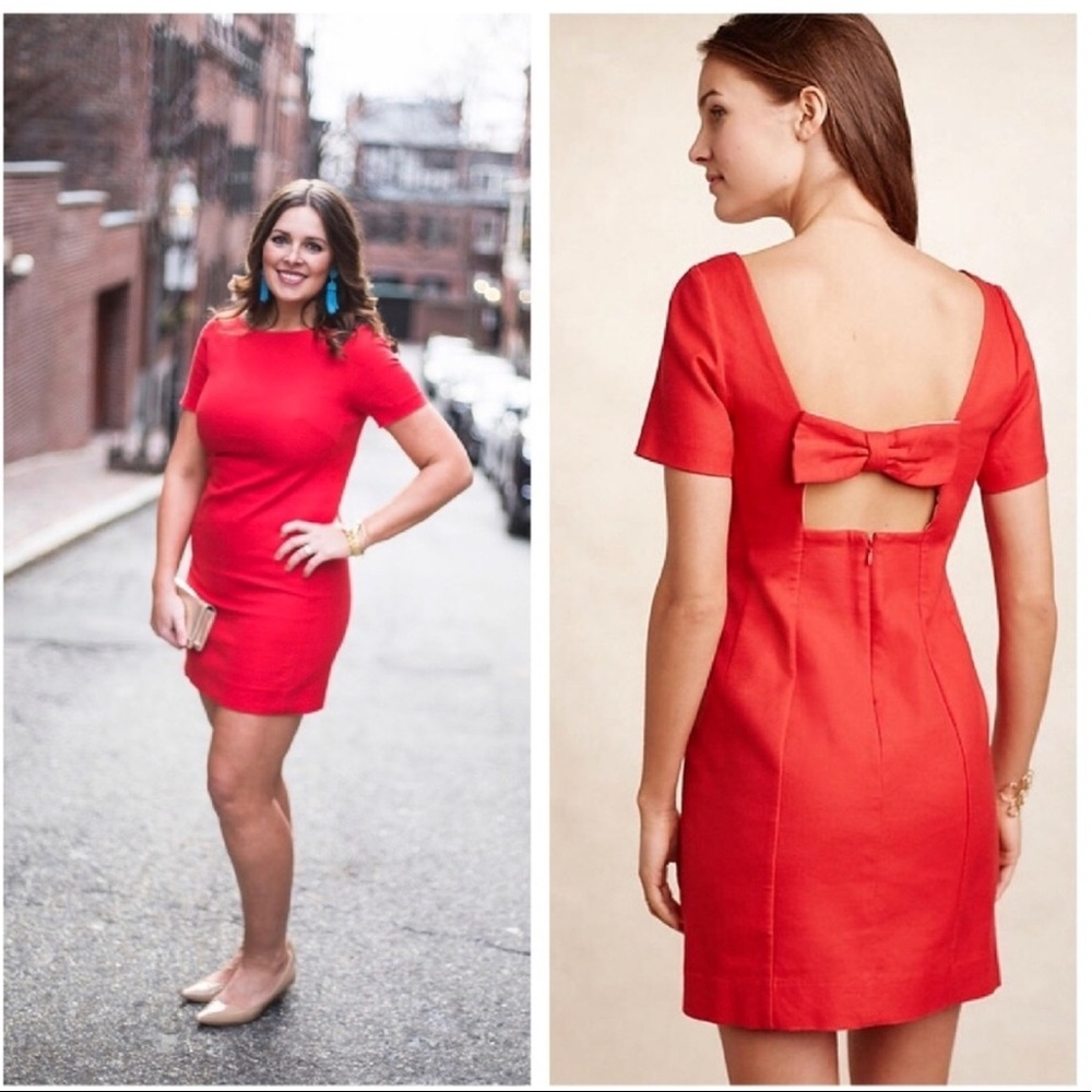 Maeve Anthropologie Red Dress